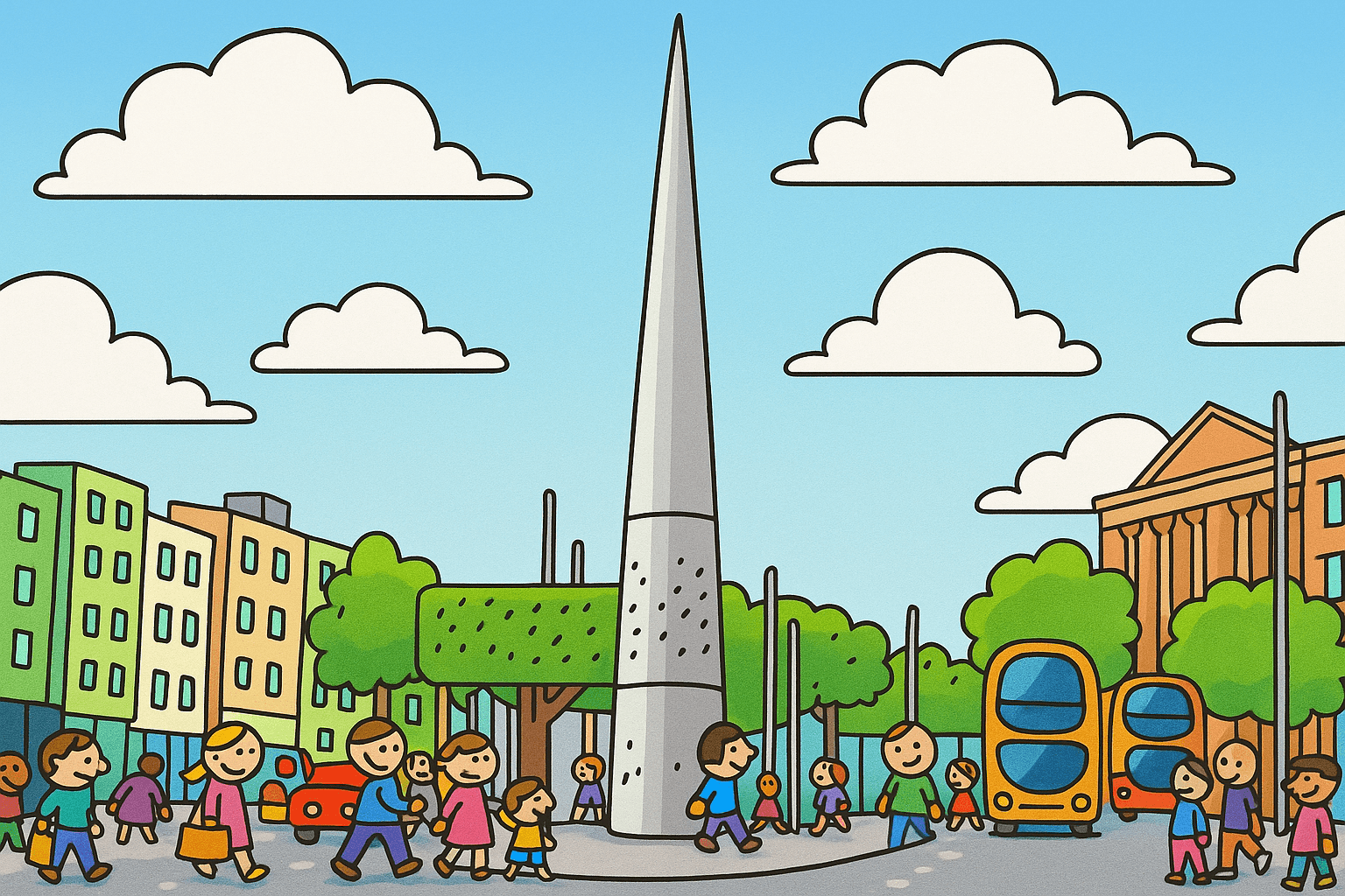 Iconic skyline illustration