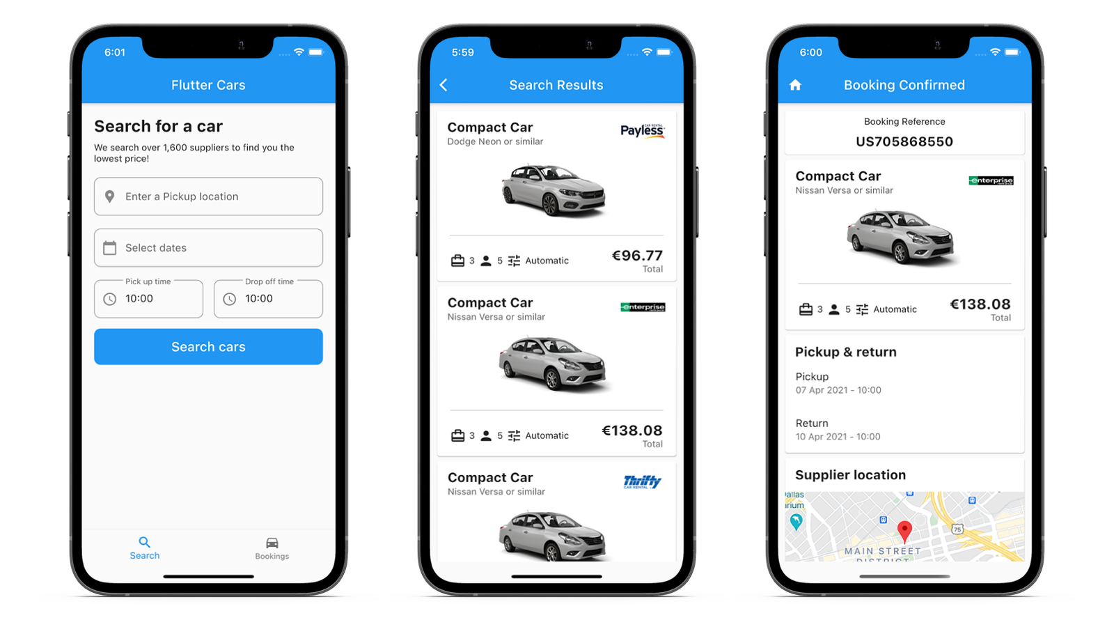 GitHub simondarcy/fluttercars Car Rental application using Flutter